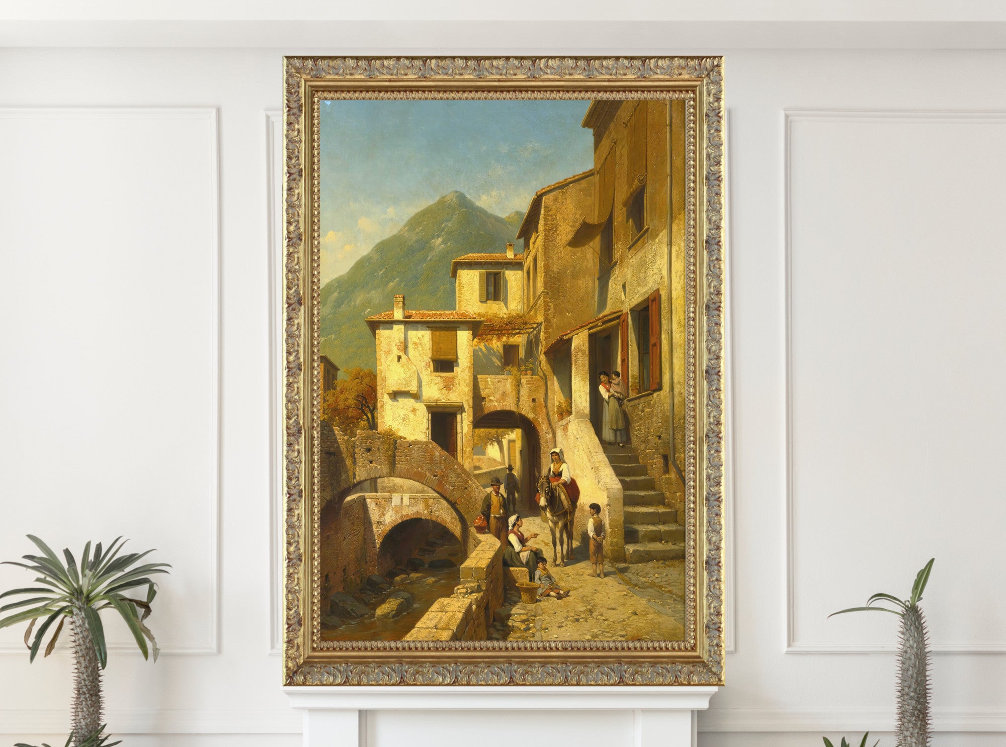 Jacques Carabain, Rue A Monte-Rosso, Bord De La Mediterrane, Italie (1888)