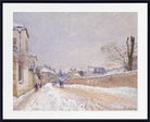 Alfred Sisley Print, Rue Eugène Moussoir at Moret; Winter