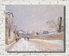 Alfred Sisley Print, Rue Eugène Moussoir at Moret; Winter