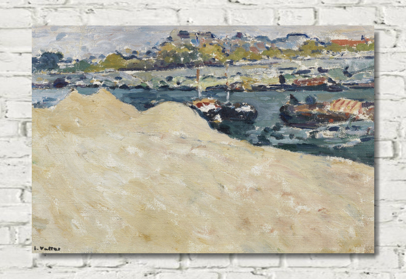 Sand pits on the banks of the Seine in Paris (1890) by Louis Valtat