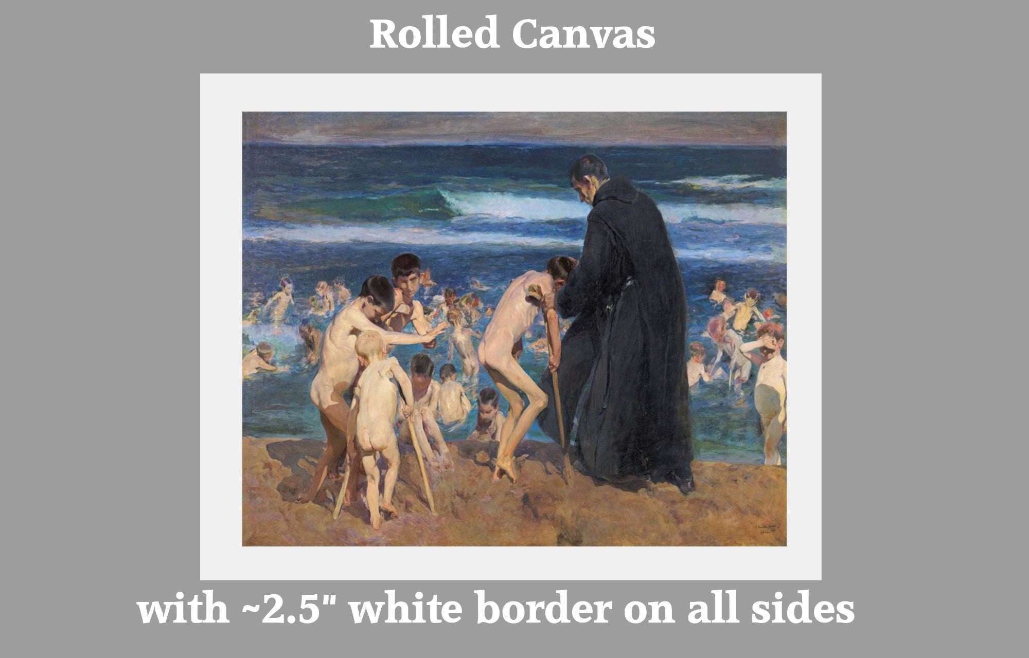 Sad Inheritance, Joaquín Sorolla Fine Art Print