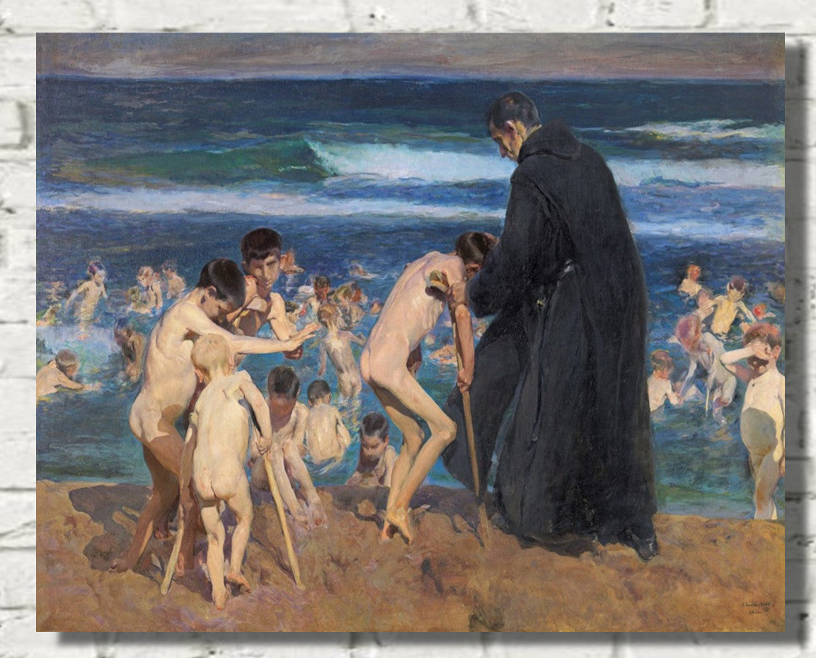 Sad Inheritance, Joaquín Sorolla Fine Art Print