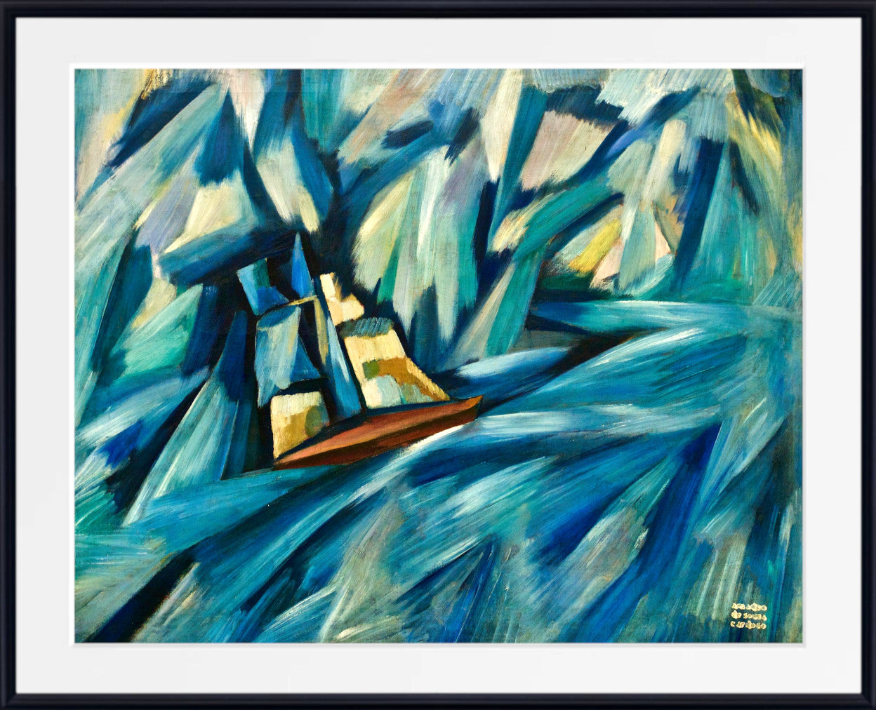 Sail boat (circa 1914) by Amadeo de Souza Cardoso