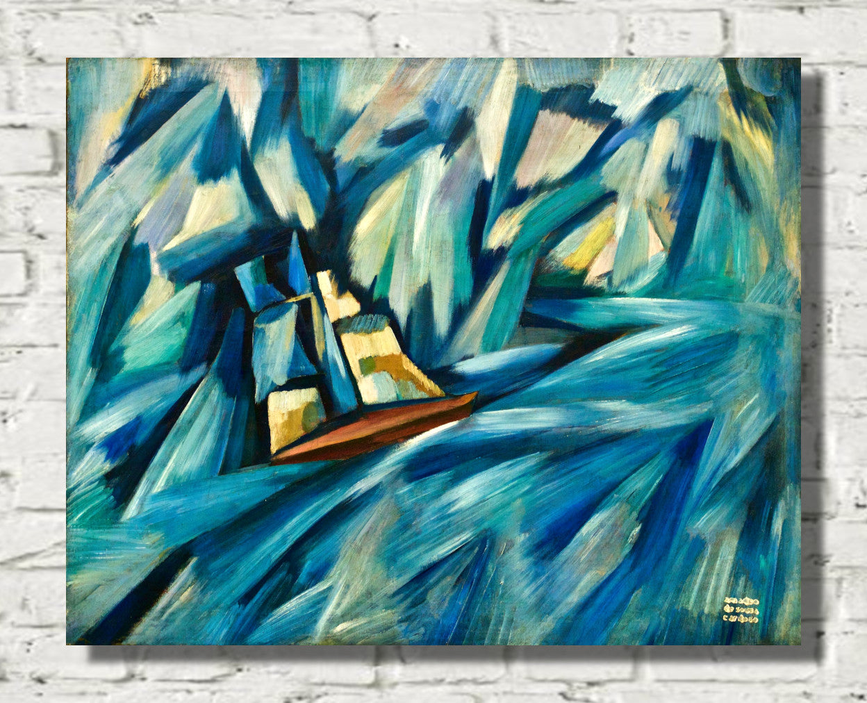 Sail boat (circa 1914) by Amadeo de Souza Cardoso