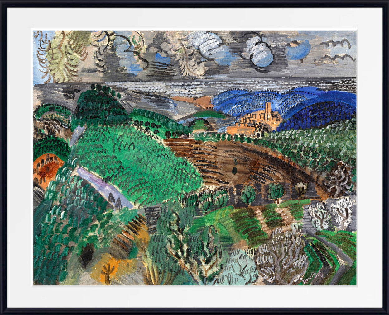 Saint-Paul de Vence (circa 1920) by Raoul Dufy