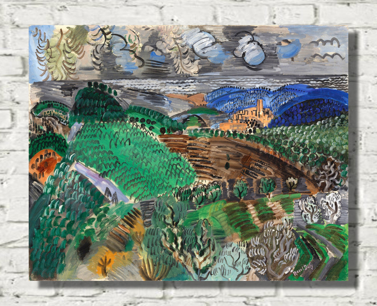 Saint-Paul de Vence (circa 1920) by Raoul Dufy