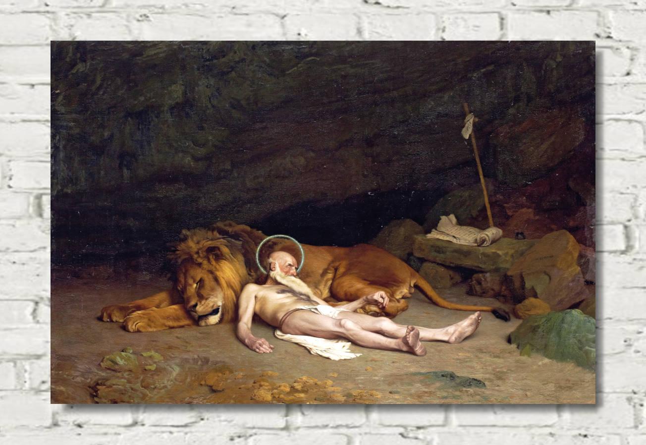 Jean-Léon Gérôme Print, Saint Jerome (1874)