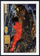 Utagawa Kuniyoshi, Japanese Fine Art Print, Sakata Kaidomaru struggling with a huge carp under a waterfall, Ukiyo-e