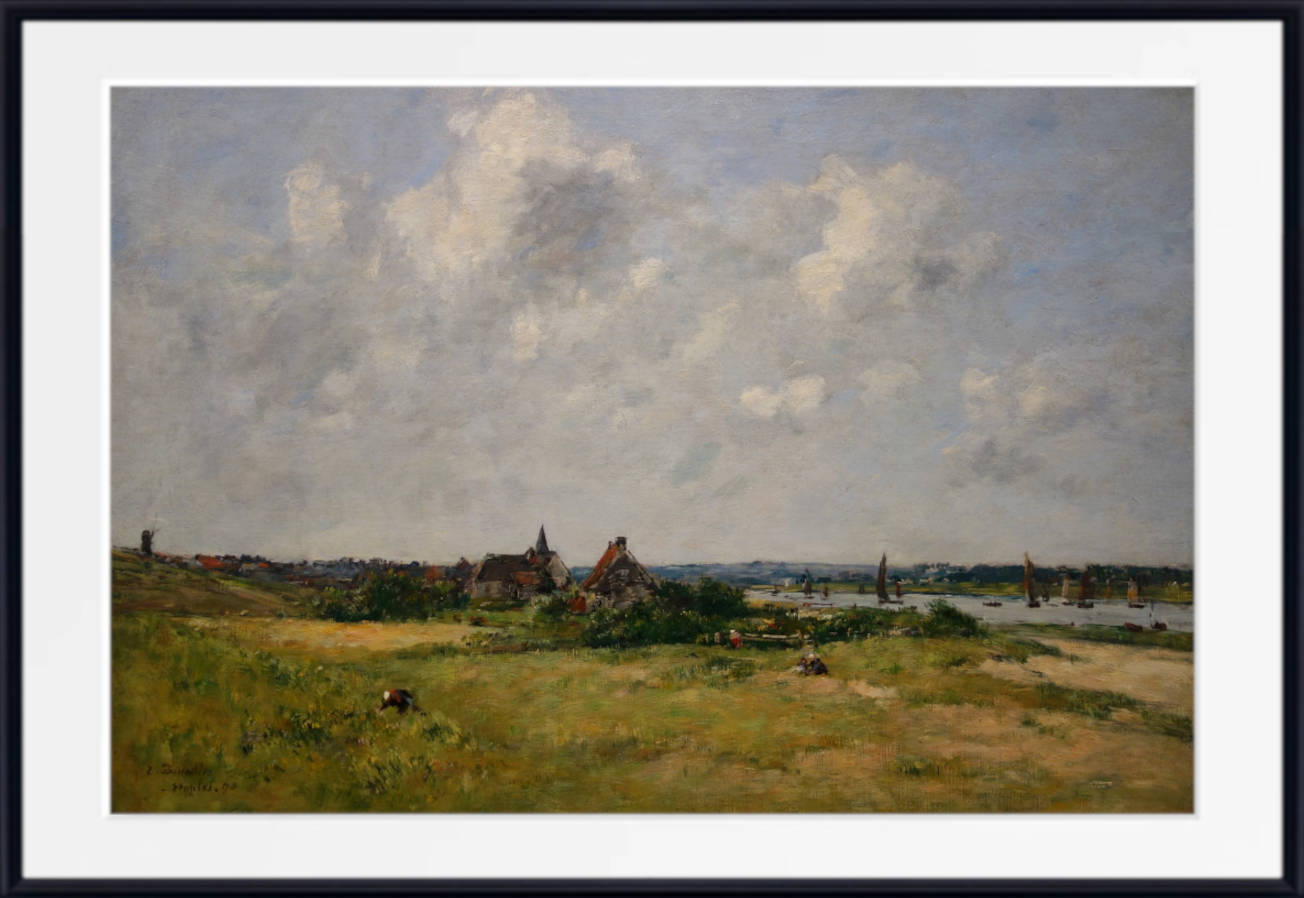 Eugène Boudin Fine Art Print : Etaples Sand Dunes
