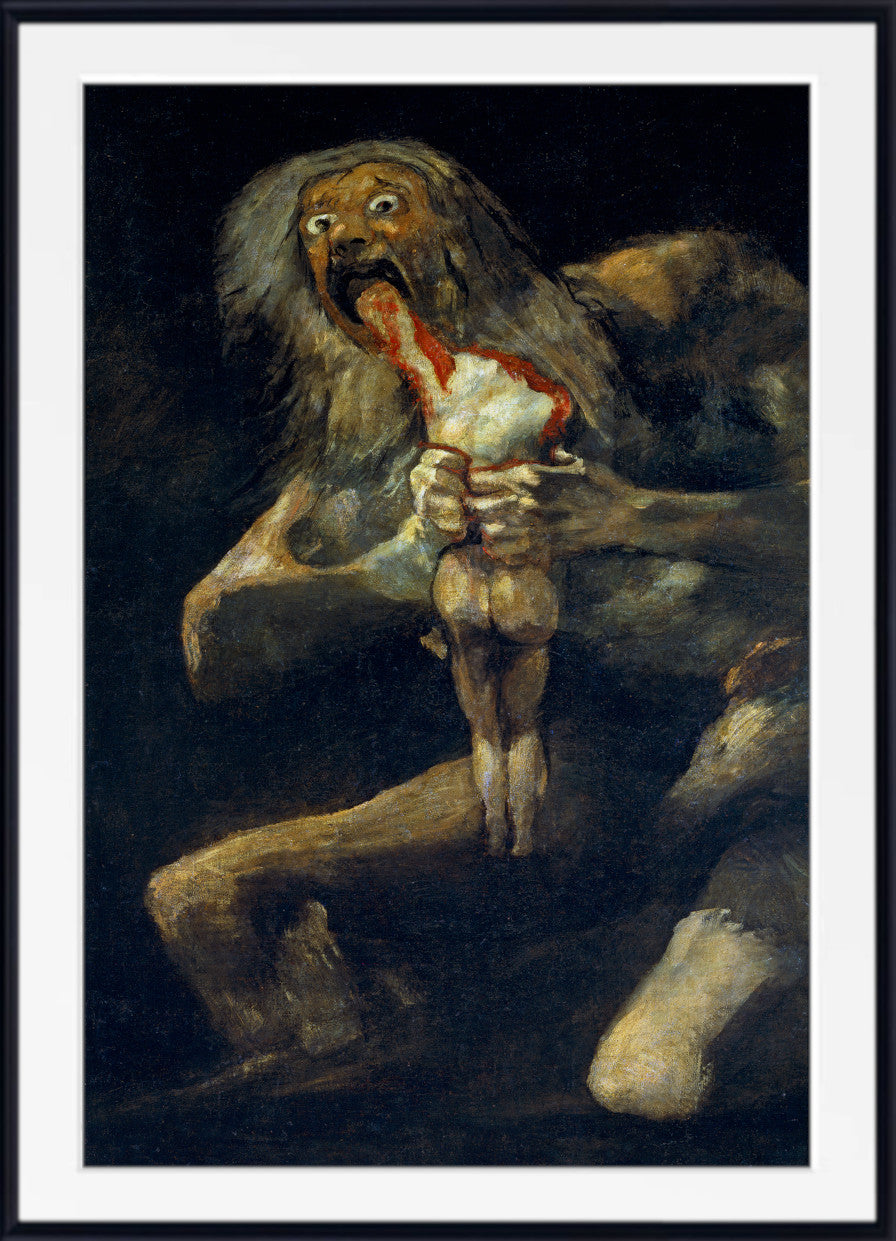 Saturn Devouring His Son, Francisco Goya Fine Art Print