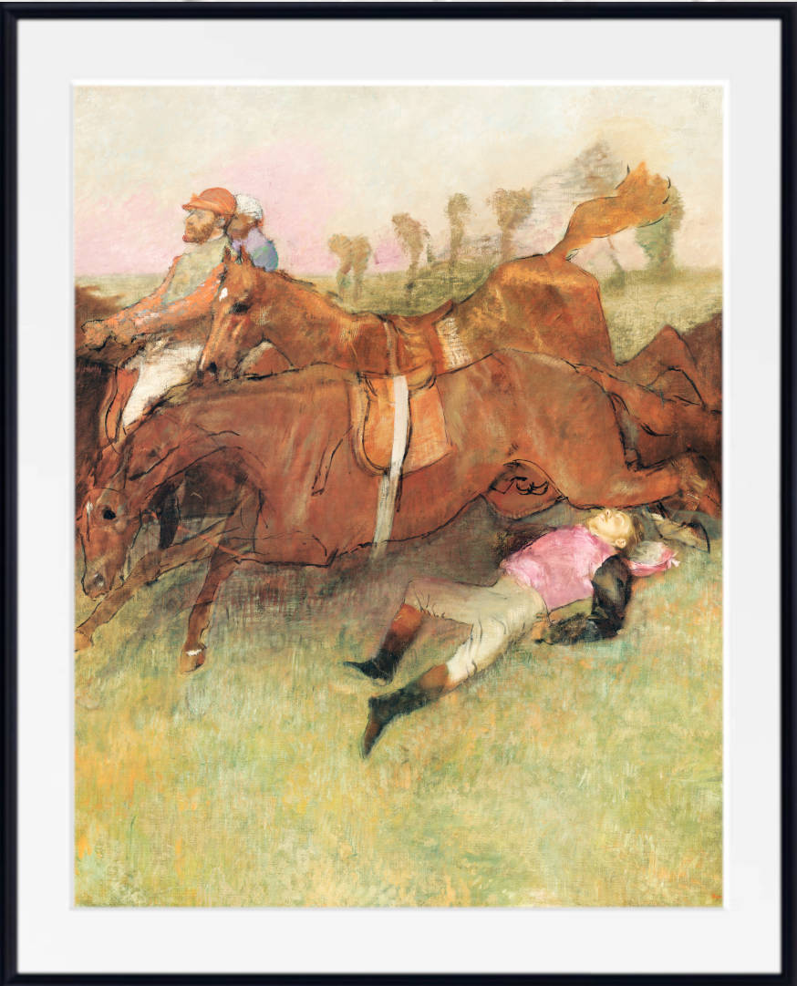 Edgar Degas, Fine Art Print : Scene from the Steeplechase The Fallen Jockey