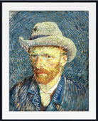 Vincent Van Gogh Fine Art Print, Self Portrait with Grey Felt Hat