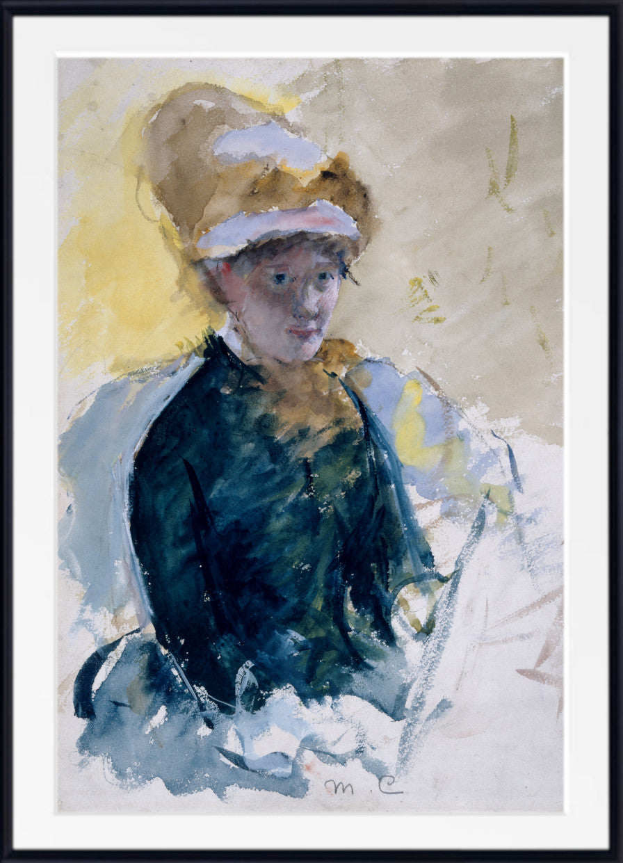 Mary Cassatt, Impressionist Fine Art Print : Self portrait