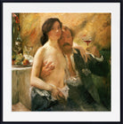 Lovis Corinth Print, Self portrait with his wife Charlotte Berend-Corinth and a sekt glass (1902)