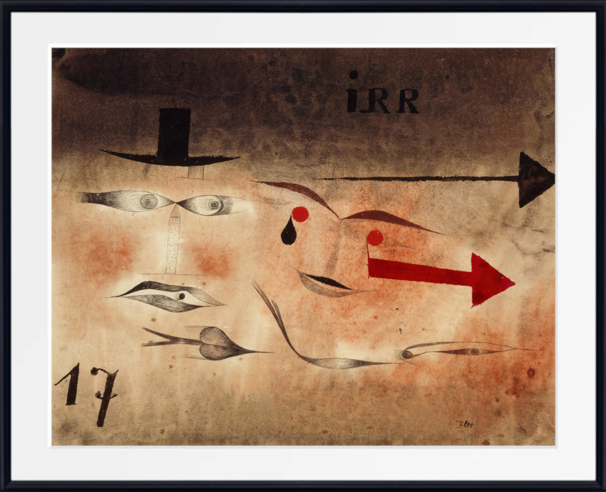 Seventeen, Insane, Paul Klee Fine Art Print