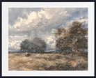 David Cox Print, Shepherding the Flock, Windy Day (1848)