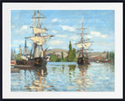 Claude Monet Fine Art Print, Ships Riding on the Seine at Rouen