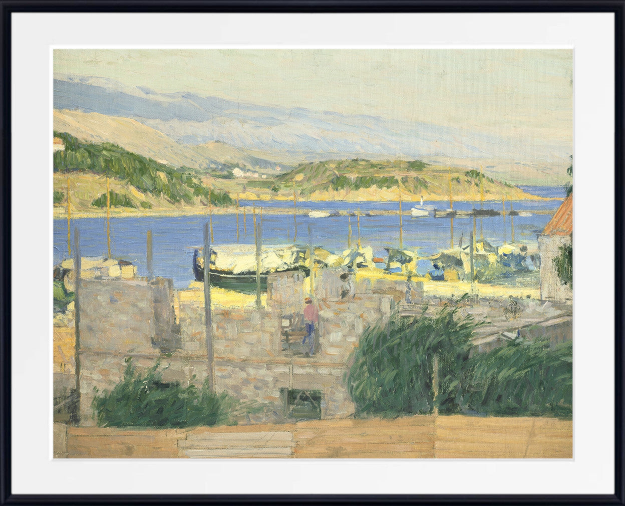 Ships along the Adriatic Coast by Max Kurzweil