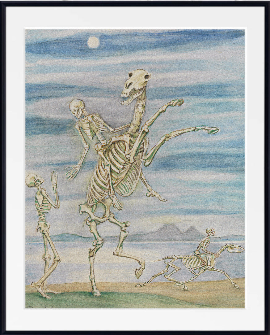 Skeleton on Horseback, Nils Dardel