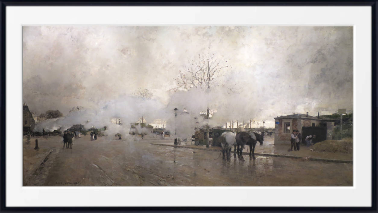 Luigi Loir Fine Art Print, Smoke on the Paris Circuit Line