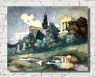 Otto Geigenberger Print, Sunset at the Bavaria and Fame Hall in Munich