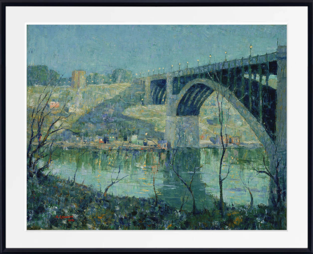 Spring Night, Harlem River, Ernest Lawson Fine Art Print
