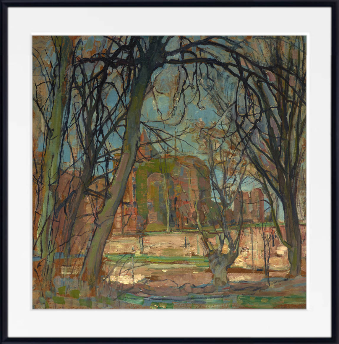 Piet Mondrian Abstract Fine Art Print, Spring Sun, Castle Ruin