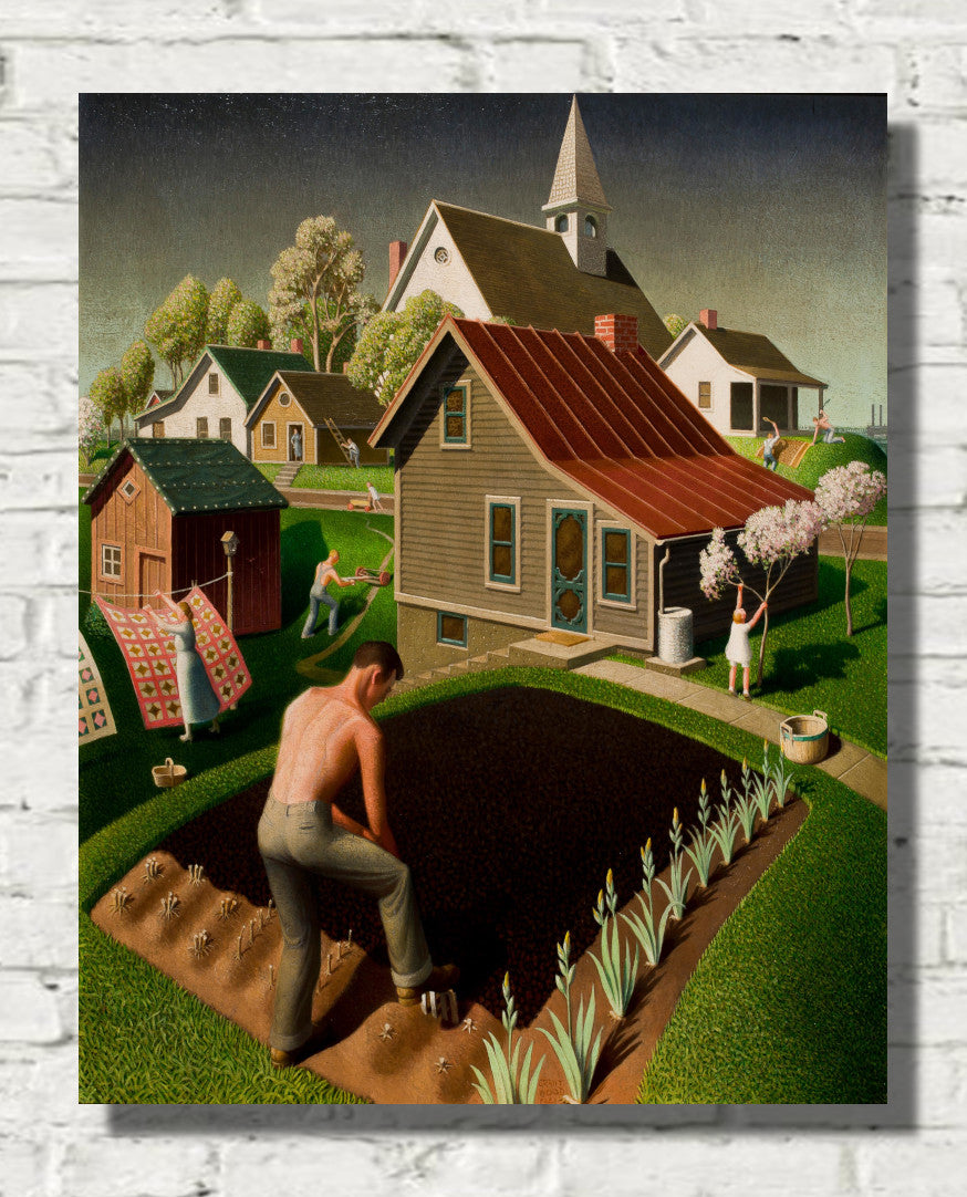 Spring in Town (1941), Grant Wood