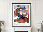 August Macke Print, St. Mary's Church in the snow