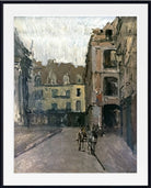 Walter Sickert Print, St. Catherine Street and the old arcades, Dieppe