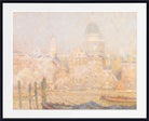 Henri Le Sidaner Fine Art Print, St. Paul’s from the River- Morning Sun in Winter