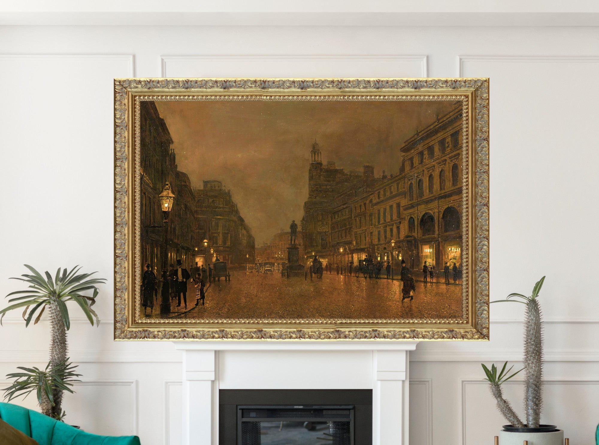 St Anne’s Square And Exchange, Manchester, John Atkinson Grimshaw