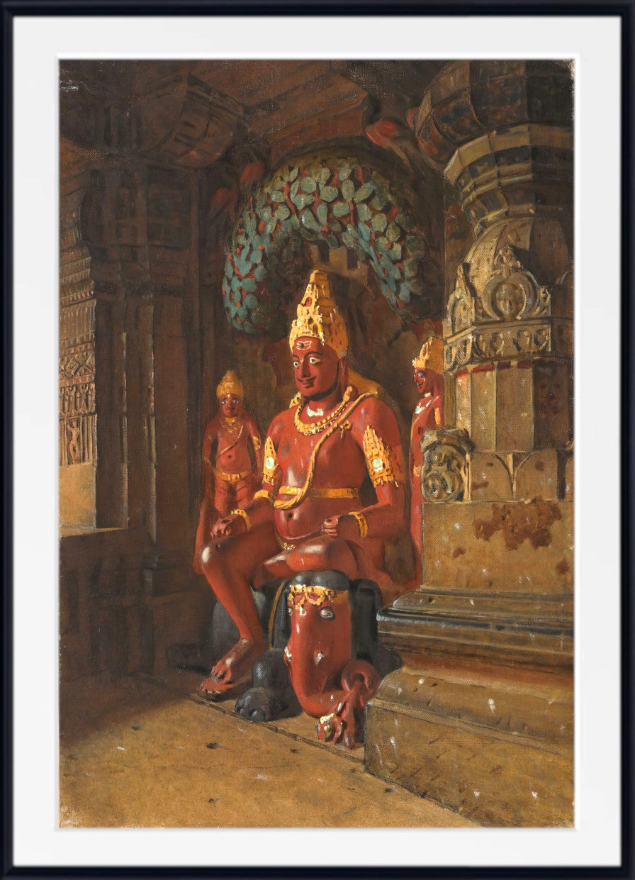 Statue of Vishnu at the Temple of Indra by Vasily Vereshchagin