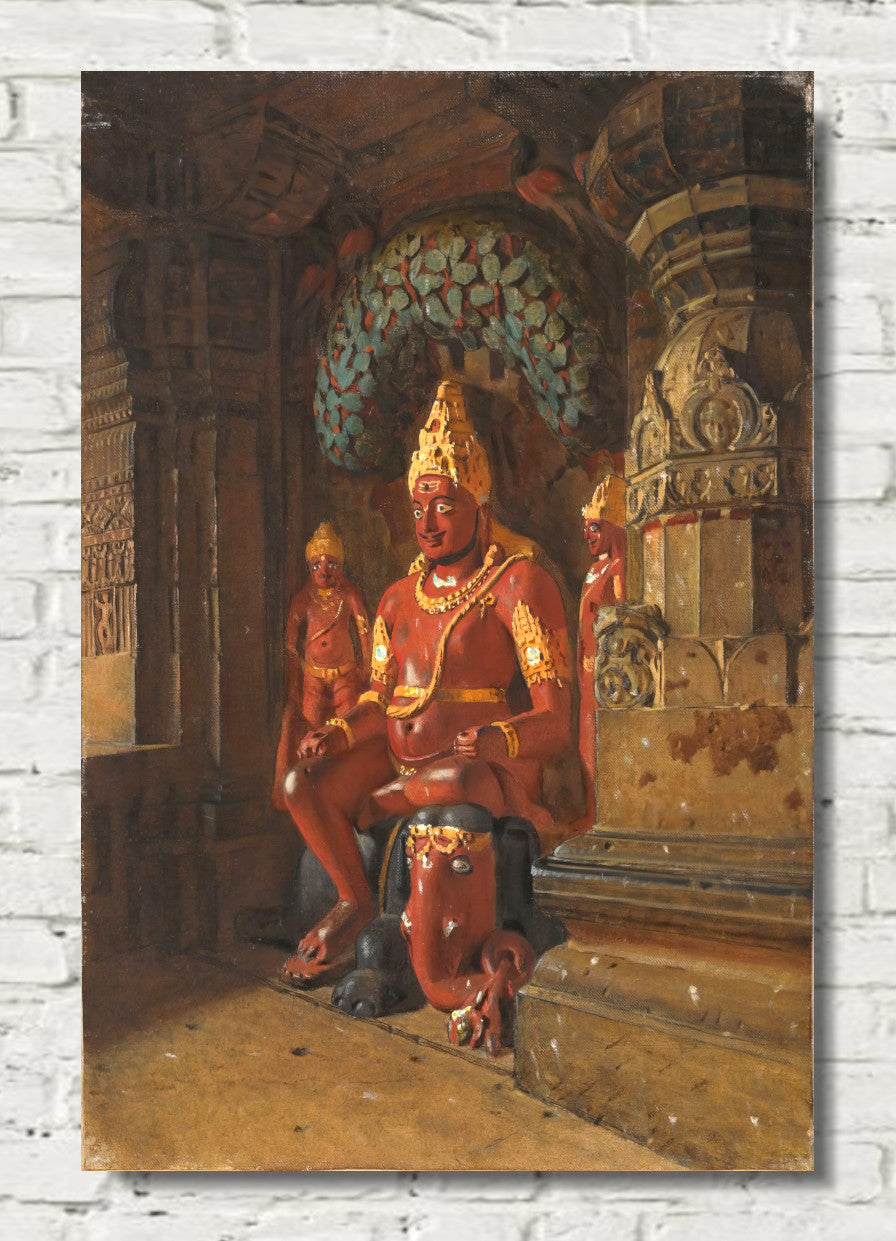 Statue of Vishnu at the Temple of Indra by Vasily Vereshchagin