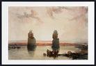 Statues of Memnon at Thebes during the inundation, David Roberts Fine Art Print