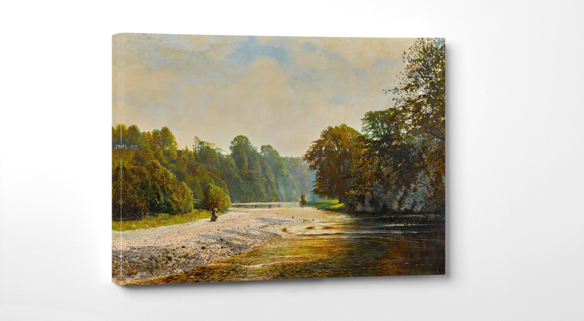 Stepping Stones, Bolton Abbey (1868), John Atkinson Grimshaw