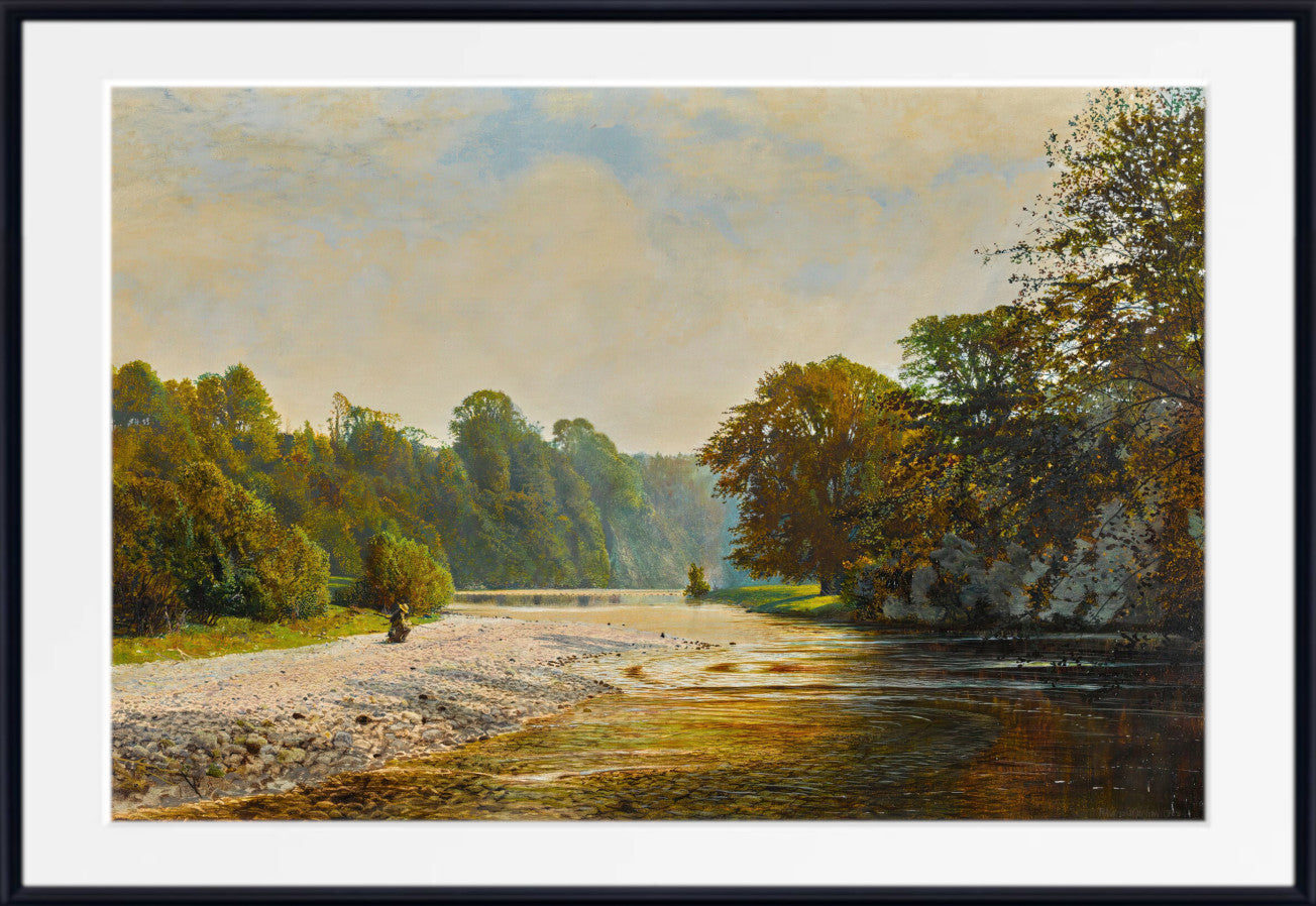 Stepping Stones, Bolton Abbey (1868), John Atkinson Grimshaw