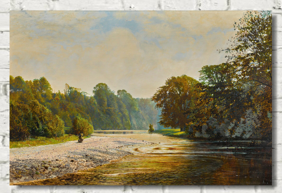 Stepping Stones, Bolton Abbey (1868), John Atkinson Grimshaw