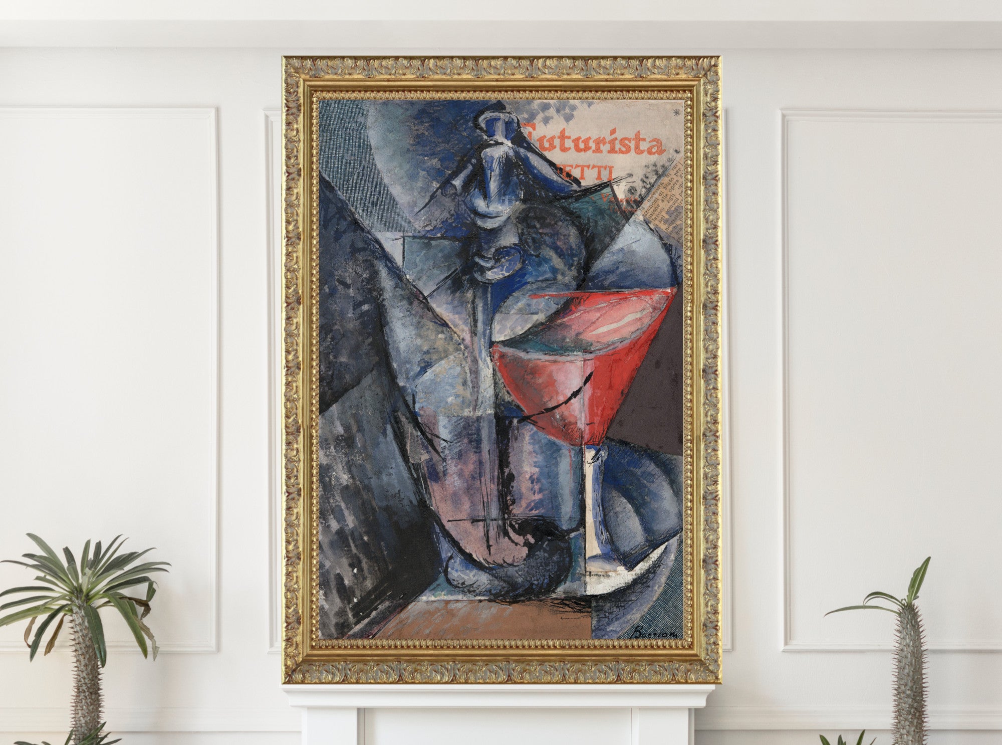 Still Life, Glass and Siphoni, Umberto Boccioni