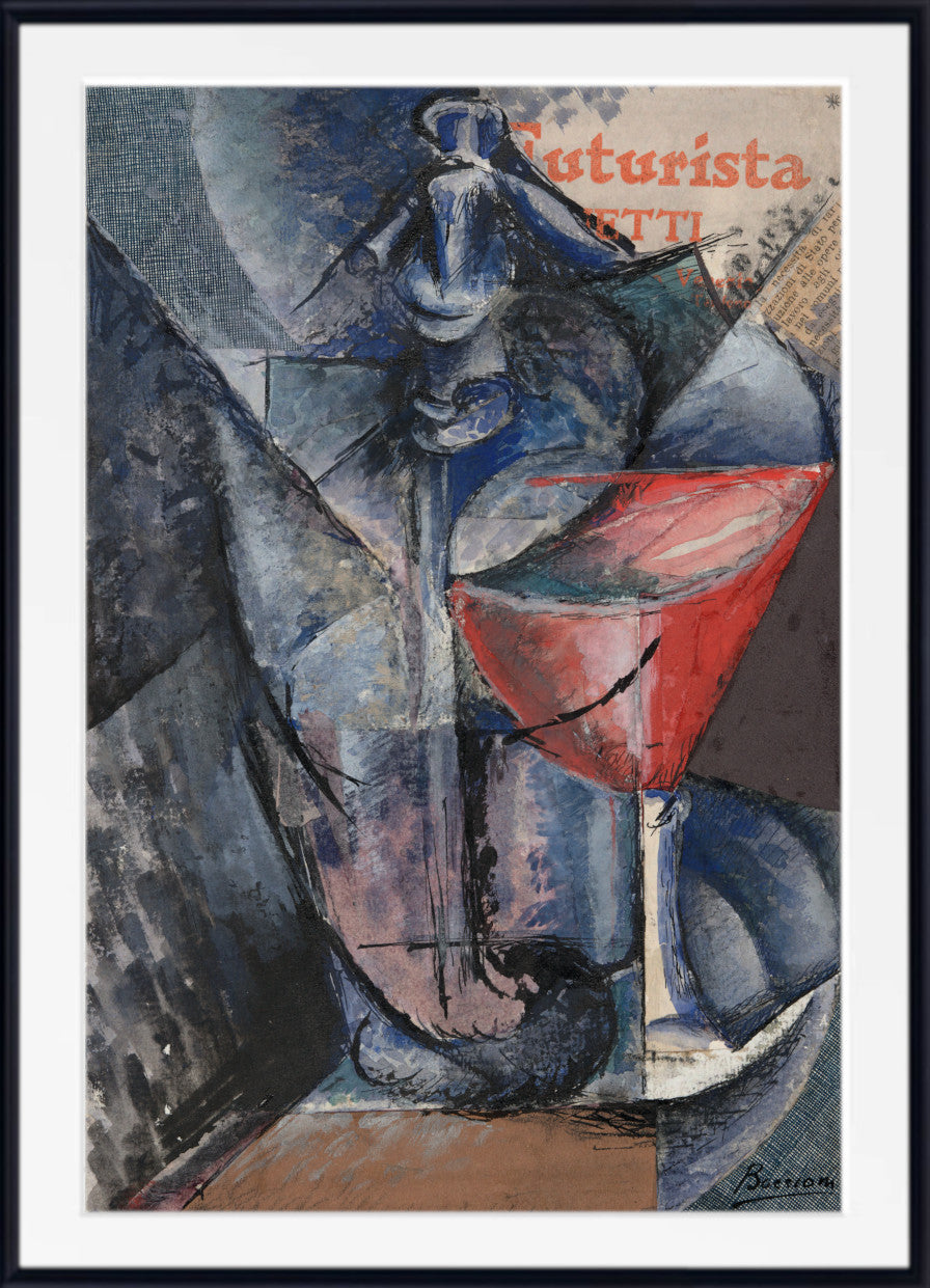 Still Life, Glass and Siphoni, Umberto Boccioni