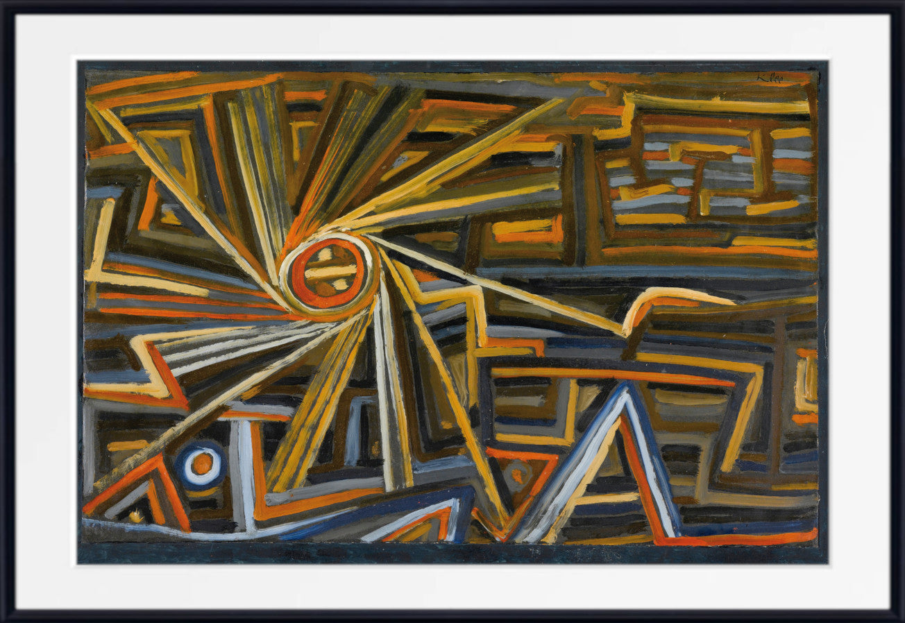 Radiation and Rotation, Paul Klee Fine Art Print