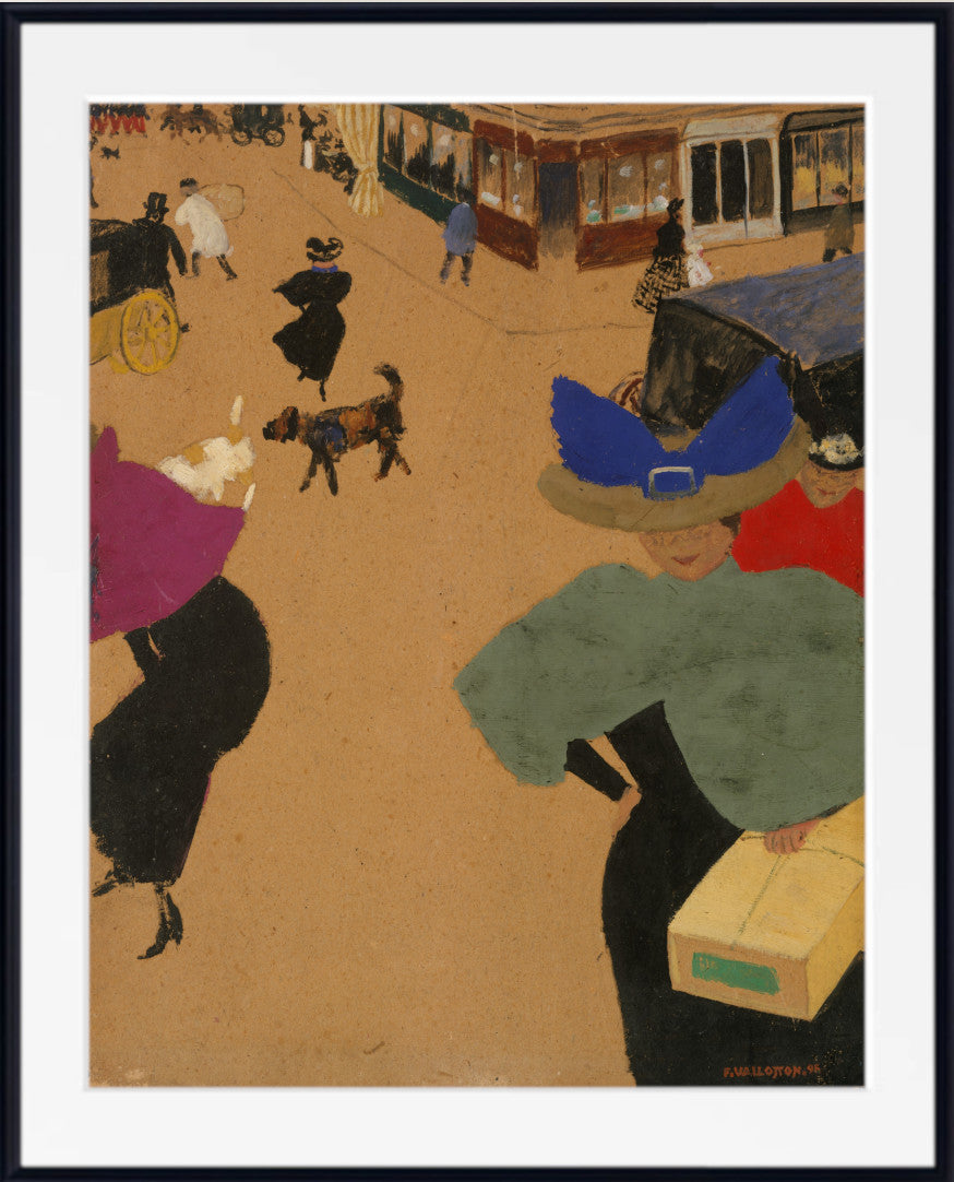 Street Scene in Paris (Coin de rue à Paris), Félix Vallotton