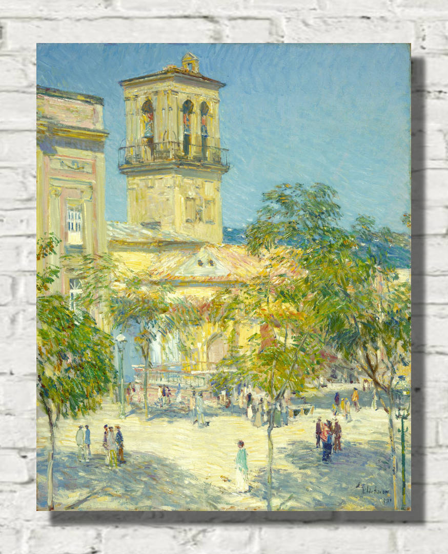 Frederick Childe Hassam Print : Street of the Great Captain, Córdoba (1910)