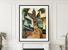 August Macke Print, Street with Church in Kandern (1911)