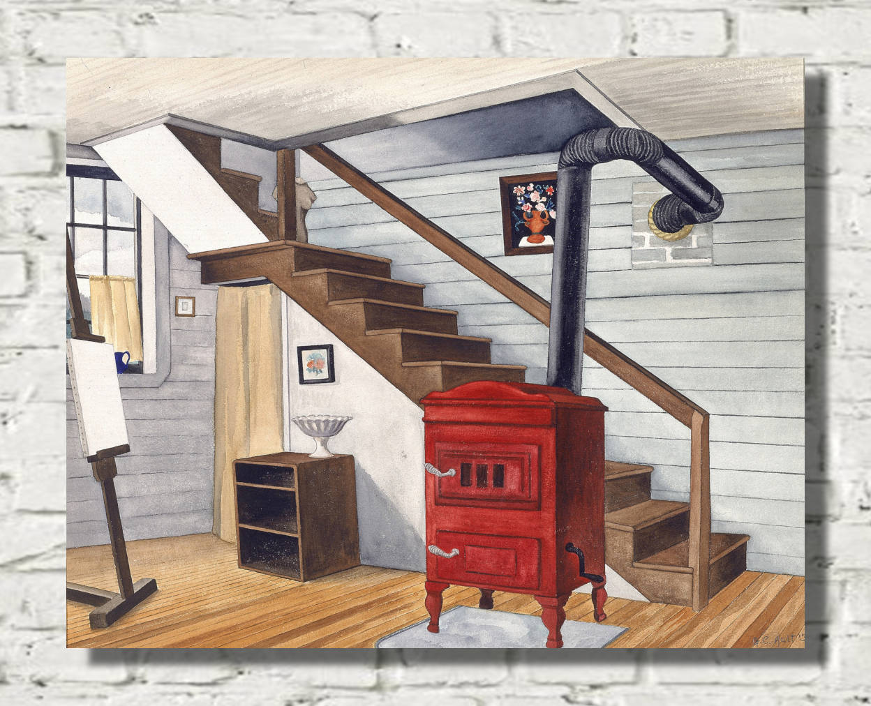 George Ault Fine Art Print, Studio Interior