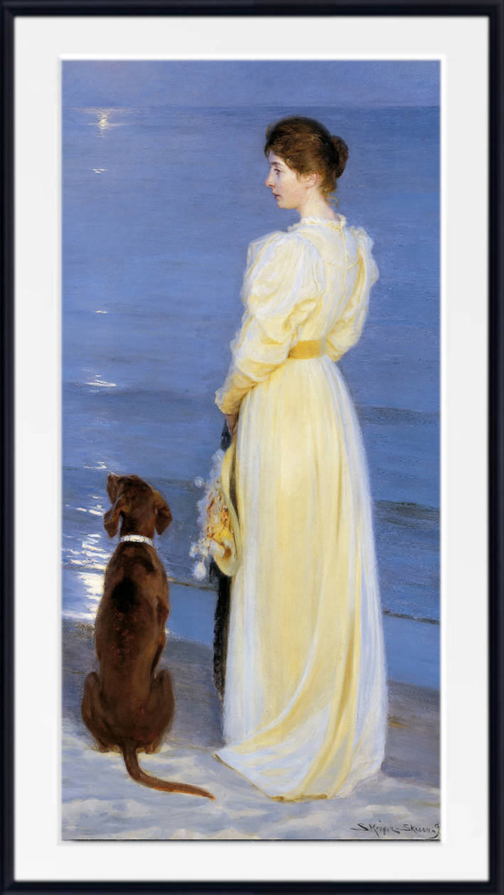 Summer Evening at Skagen, PS Krøyer Fine Art Print