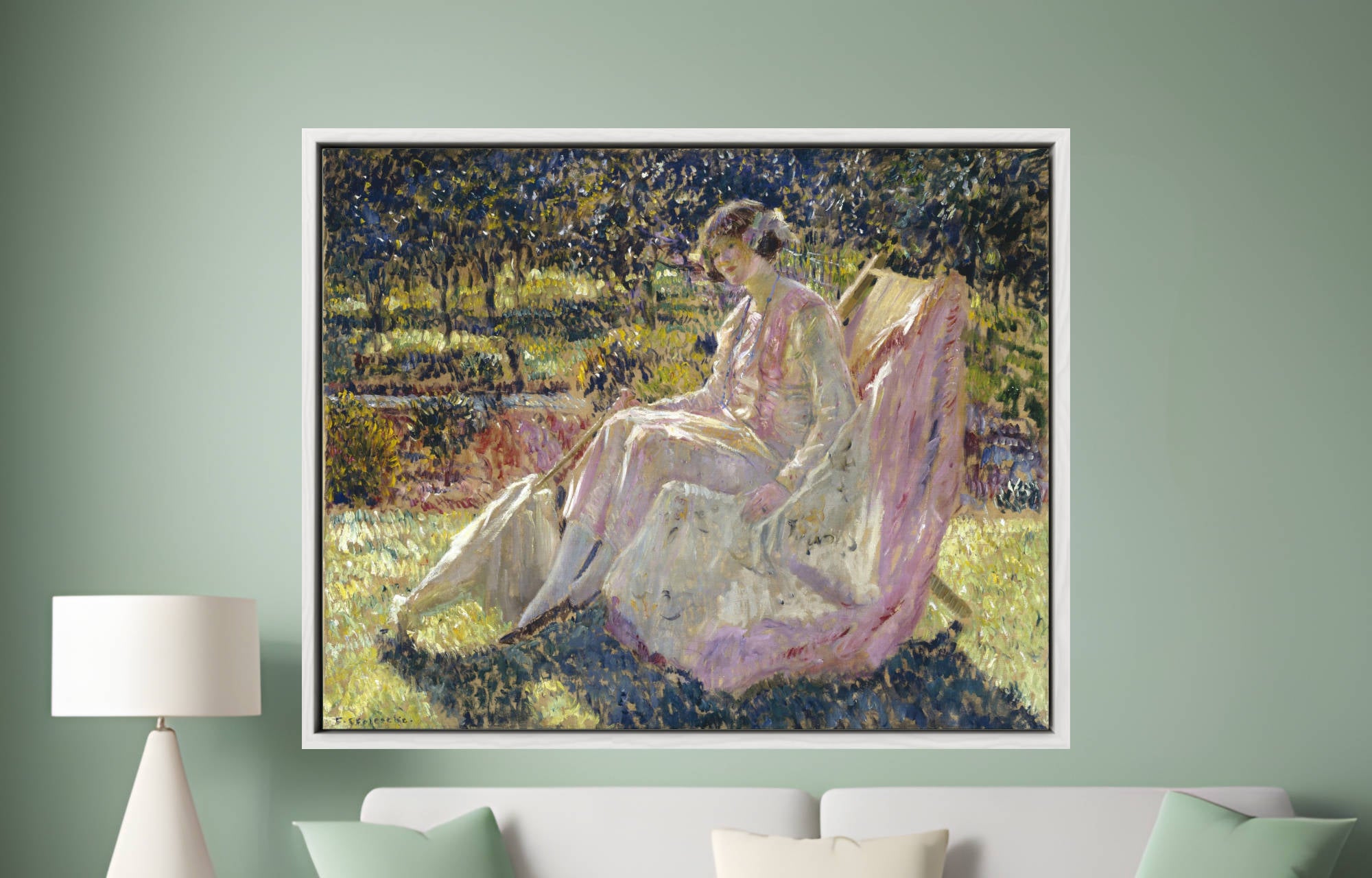 Frederick Carl Frieseke Prints, Sunbath (c 1918) from Gallery Thane