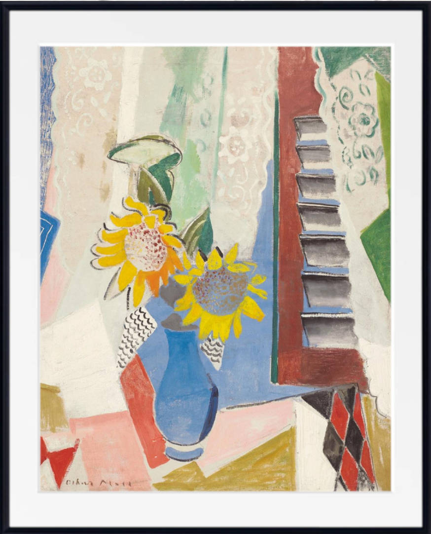 Sunflower with Window, Oskar Moll