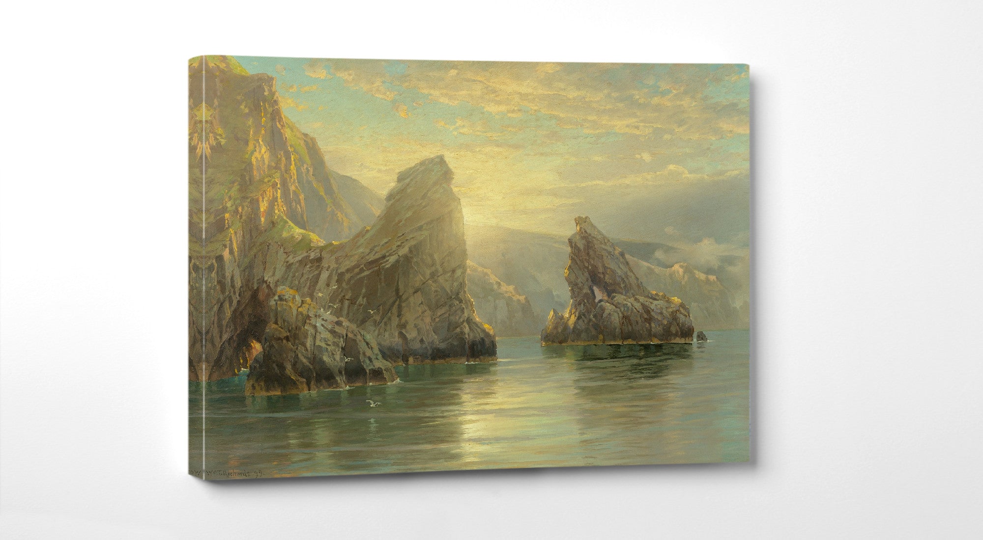 William Trost Richards, Sunset in the Shetland Islands, Scotland (1899)