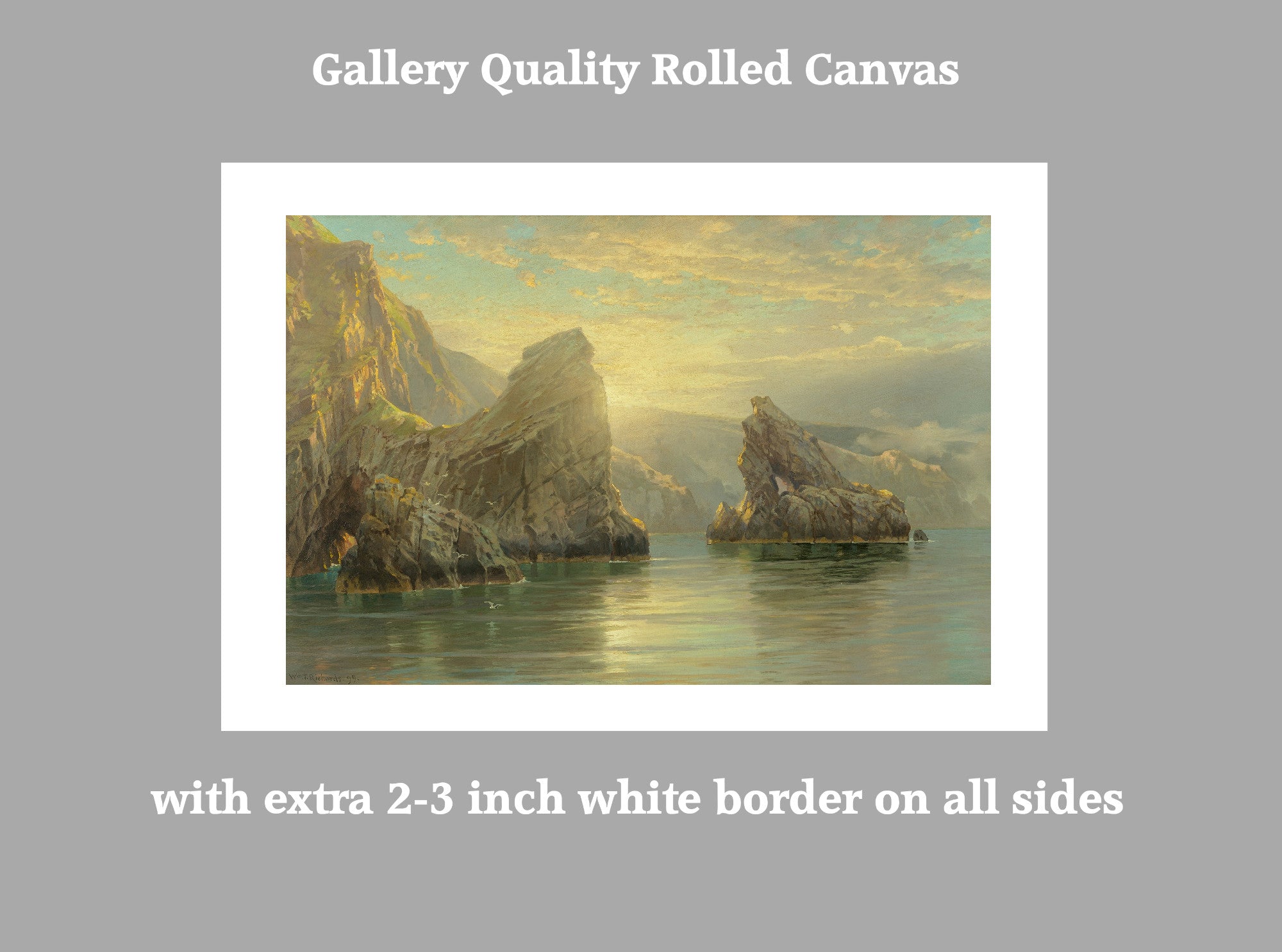 William Trost Richards, Sunset in the Shetland Islands, Scotland (1899)